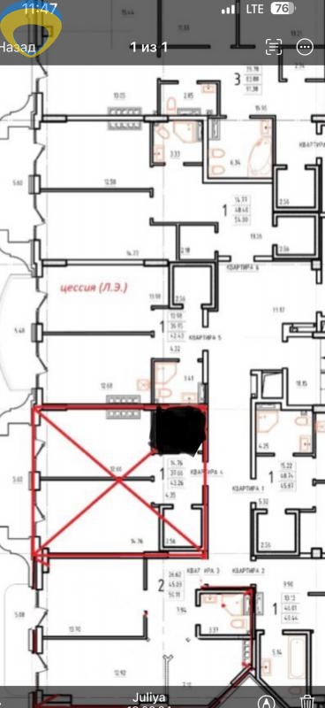 продажа однокомнатной квартиры номер A-173587 в Приморском районе, фото номер 4